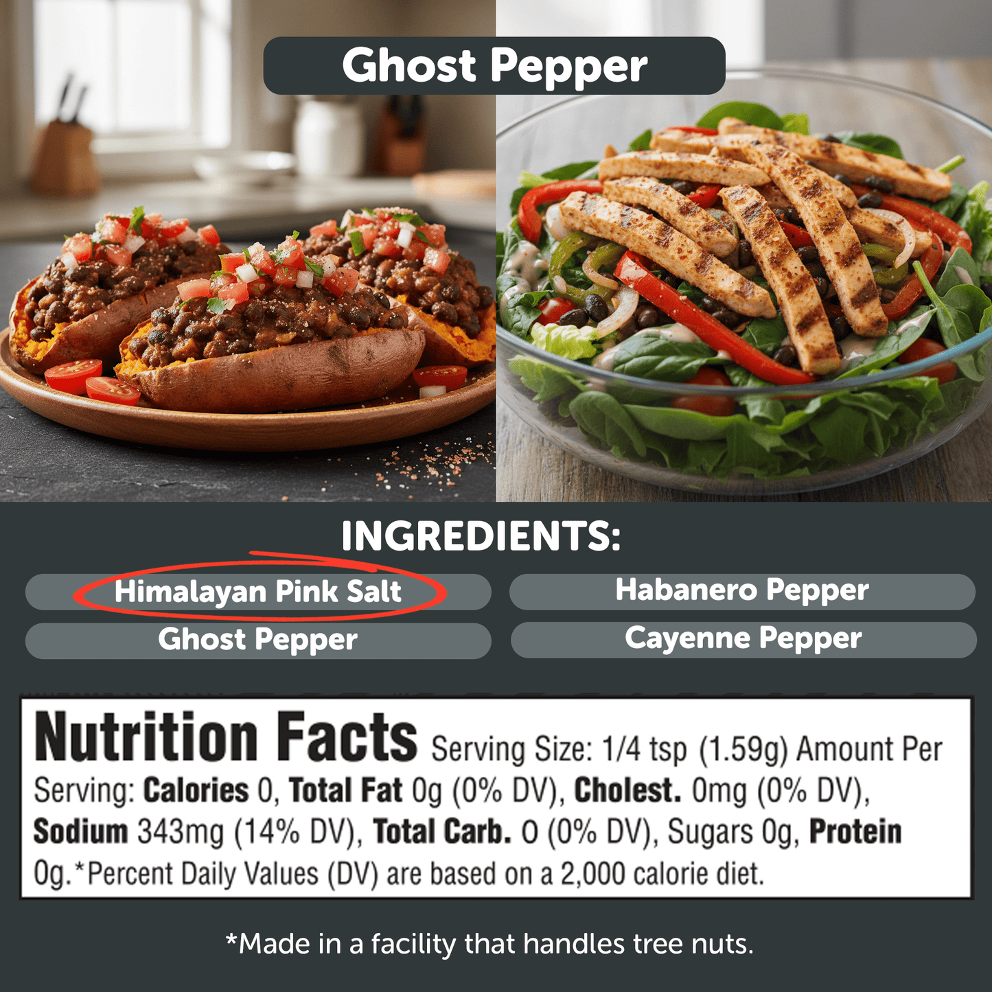 Ghost Pepper Hot Himalayan Salt