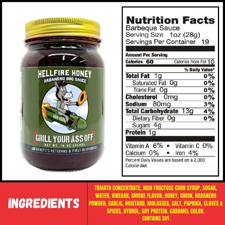 Hellfire Honey Habanero Bbq Sauce