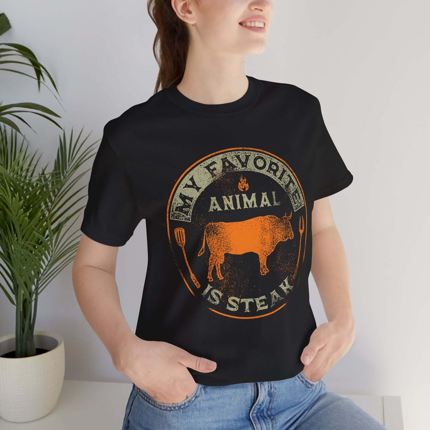 MY FAVORITE ANIMAL IS STEAK BBQ T-SHIRT