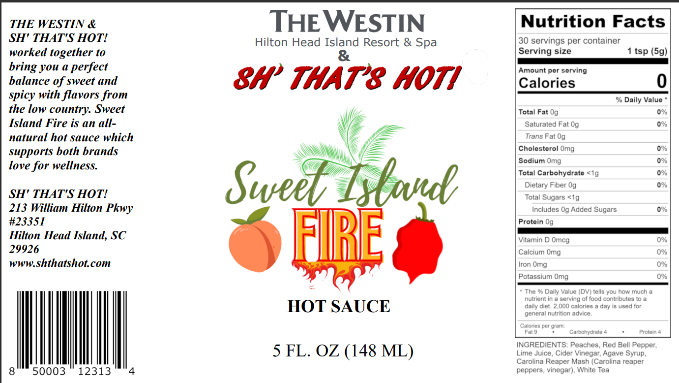 Sweet Island Fire Hot Sauce