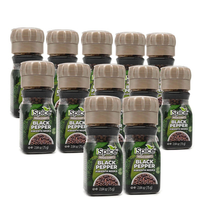 iSpice 12 Pack of Black Pepper Grinder