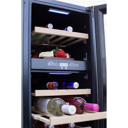 Summerset 15-Inch Outdoor Rated Dual Zone Wine Cooler