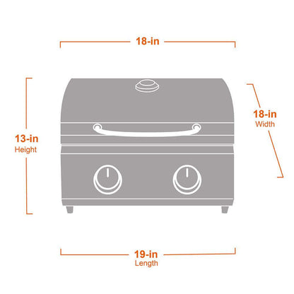 Stainless Tabletop Propane Gas Grill