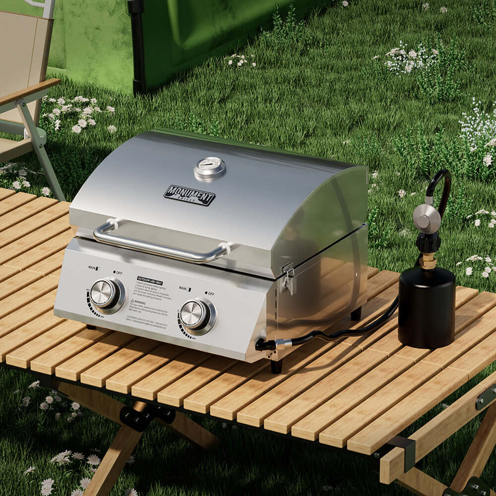 Stainless Tabletop Propane Gas Grill