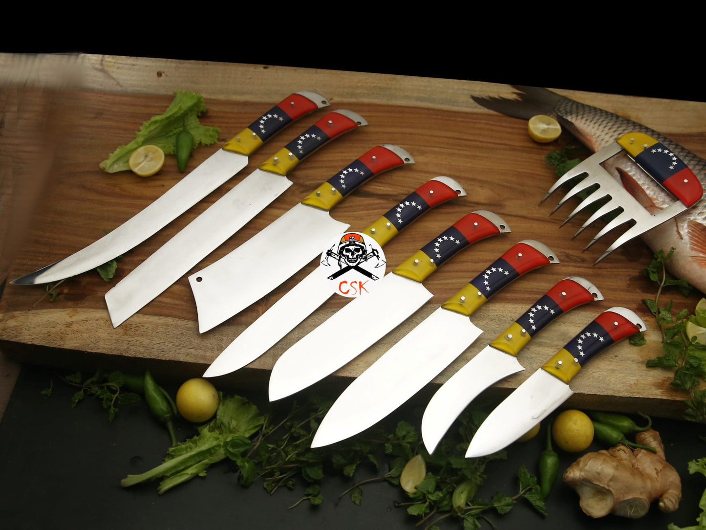 White Steel Venezuela Chef Knives