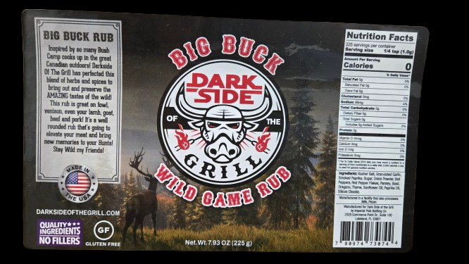 Big Buck Wild Game Rub by Darkside of the Grill