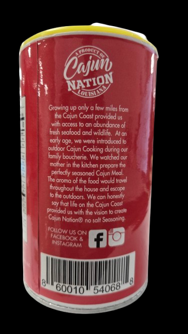 Cajun Nation No Salt Cajun Seasoning