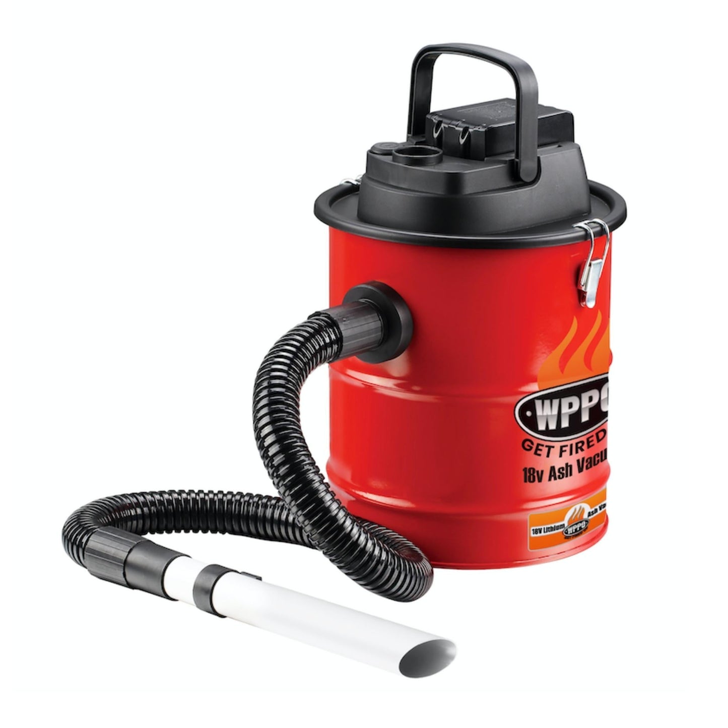18V Rechargeable Ash Vacuum With Bonus Value Pack.