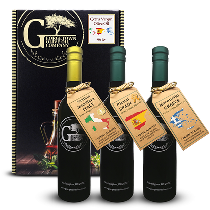 3 Bottle Extra Virgin Olive Oil Gift Set