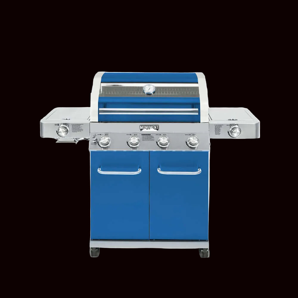 35633B | Matte Blue Infrared Propane Gas Grill