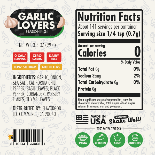 Garlic Lover's Seasoning by FlavorGod
