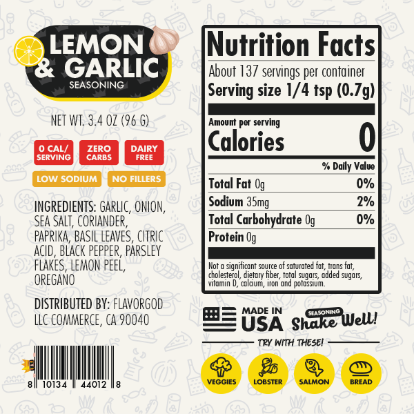 Lemon & Garlic Seasoning by FlavorGod