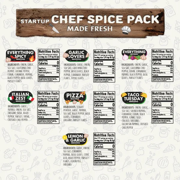 Startup Chef Spice Pack by FlavorGod