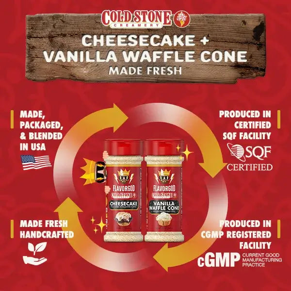 Cheesecake & Vanilla Waffle Cone Combo by FlavorGod