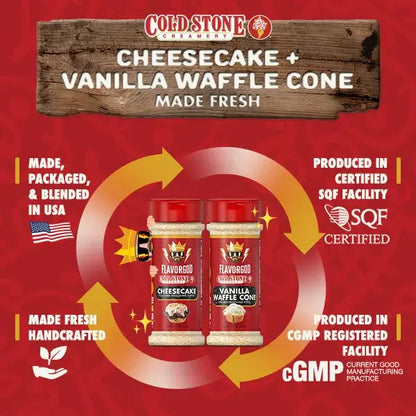 Cheesecake & Vanilla Waffle Cone Combo by FlavorGod