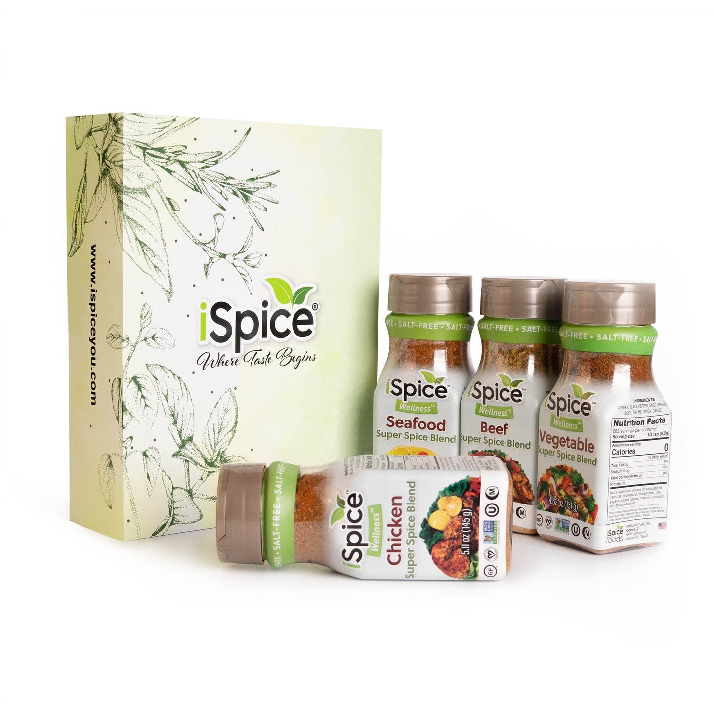 iSpice 4 Pack Wellness Seasoning