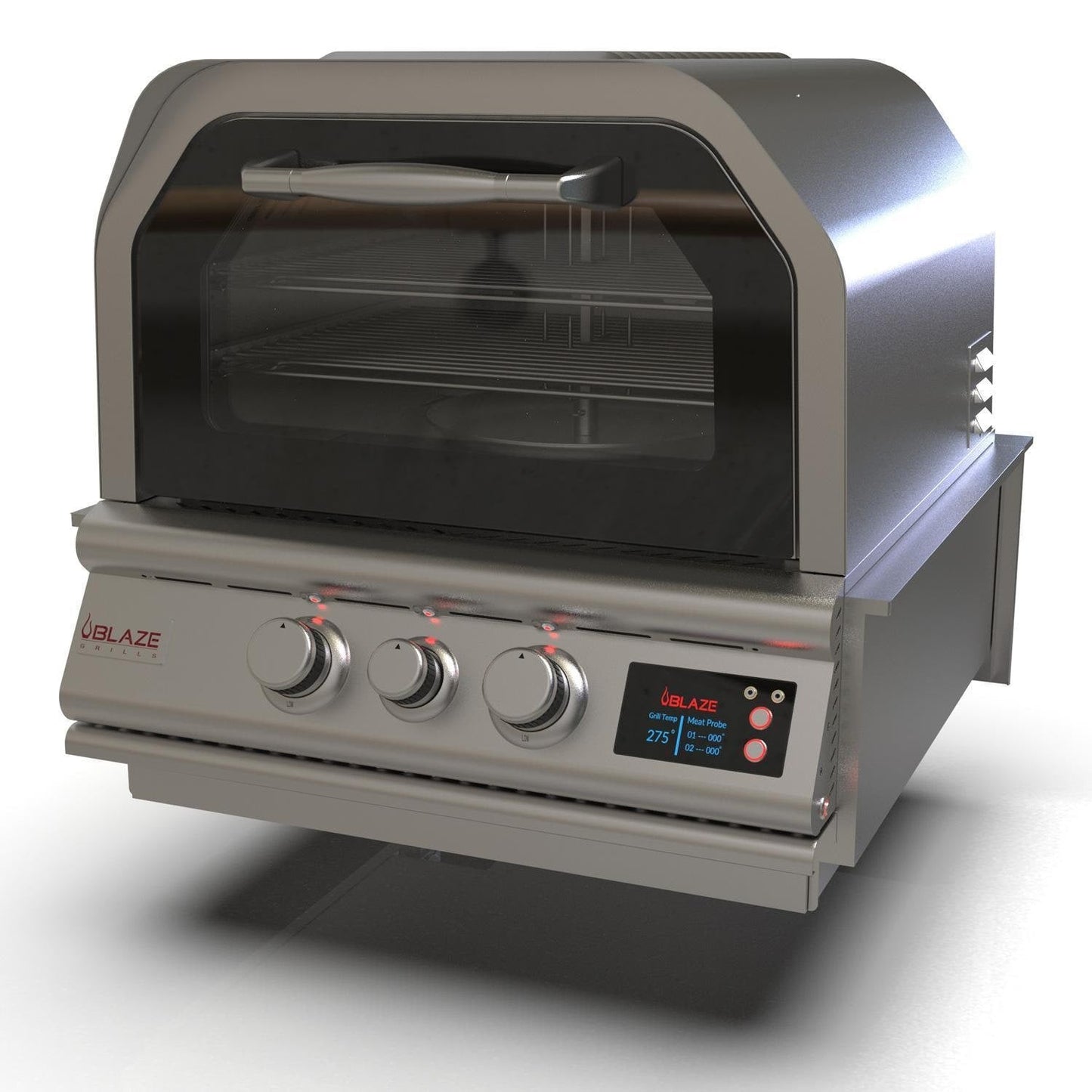 Blaze 26-in Countertop Propane Outdoor Oven w/ Bluetooth Probes & Rotisserie