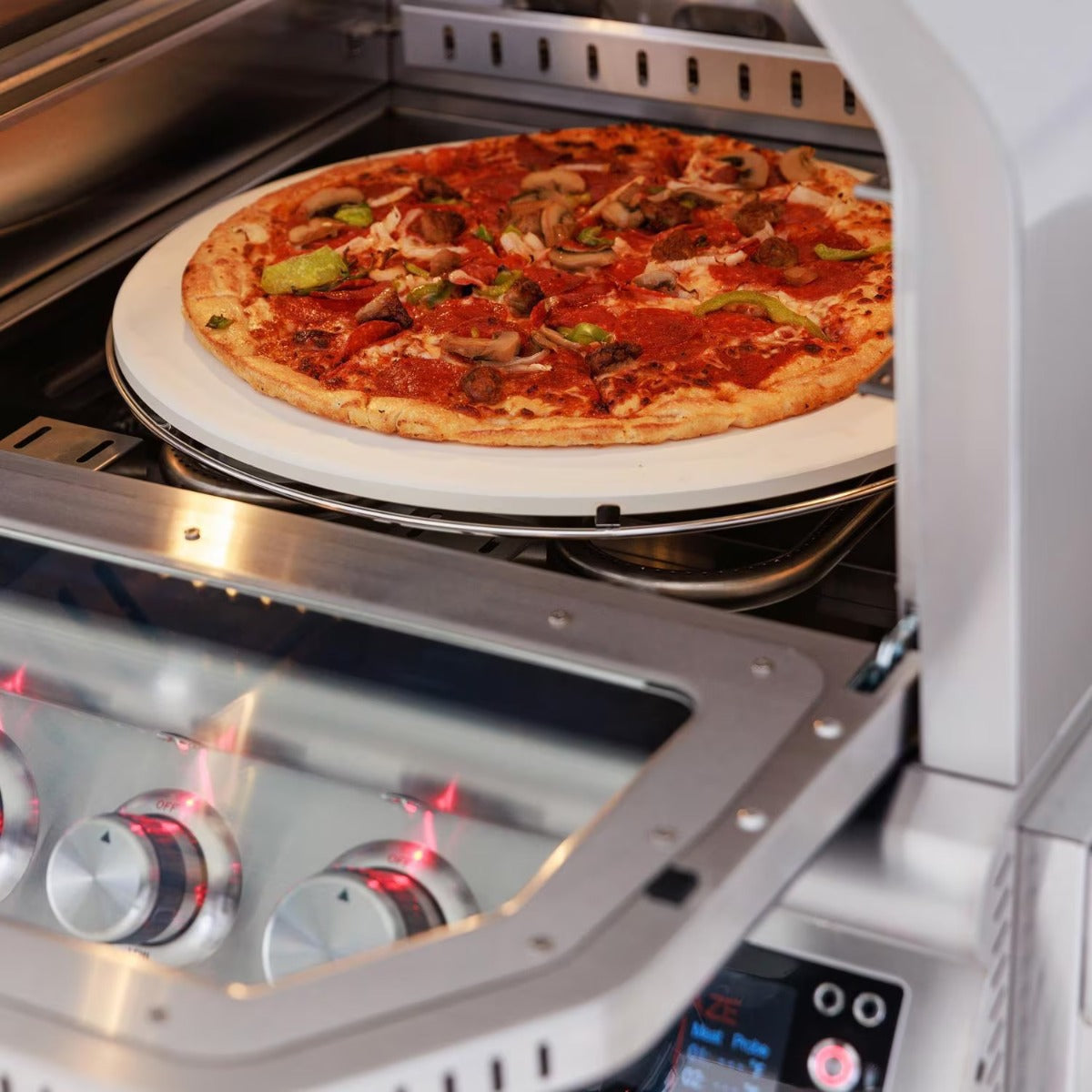 Blaze 26-in Countertop Propane Outdoor Oven w/ Bluetooth Probes & Rotisserie