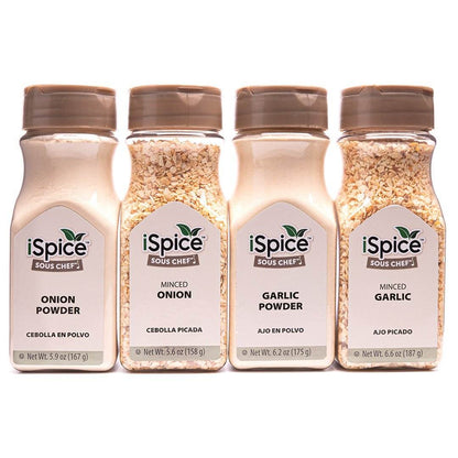 iSpice 4 Pack of Garlic and Onion Spice
