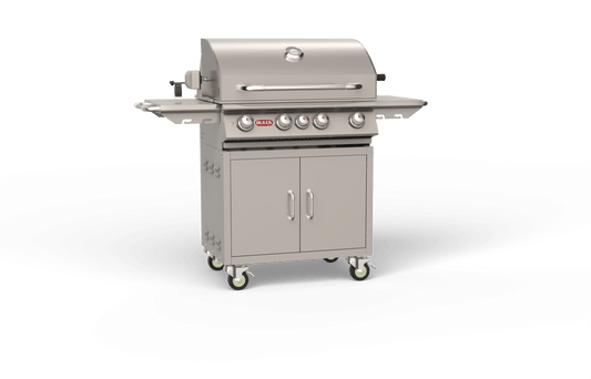 Bull Angus 30-Inch 4-Burner Freestanding Gas Grill with Rotisserie