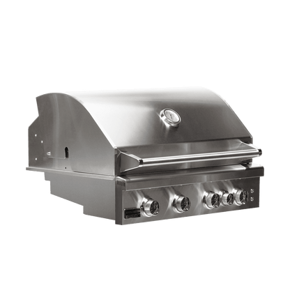 Broilmaster B-Series Deluxe 40-Inch Built-in Stainless Steel Gas Grill with Rear Infrared Burner