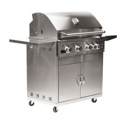 Broilmaster B-Series Deluxe 40-Inch Freestanding Stainless Steel Gas Grill with Rear Infrared Burner