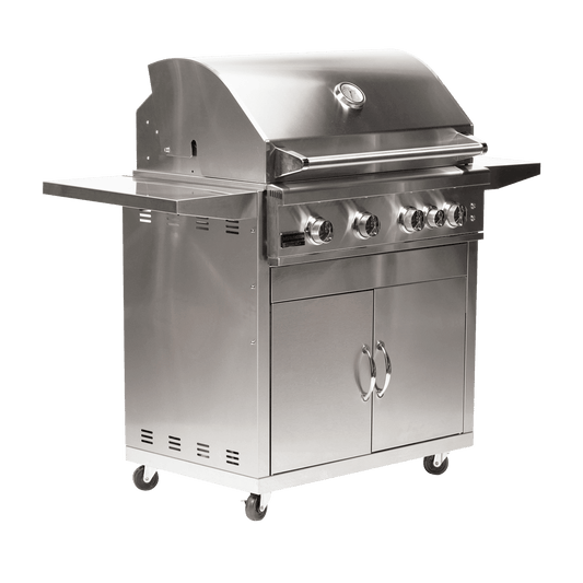Broilmaster B-Series Deluxe 40-Inch Freestanding Stainless Steel Gas Grill with Rear Infrared Burner