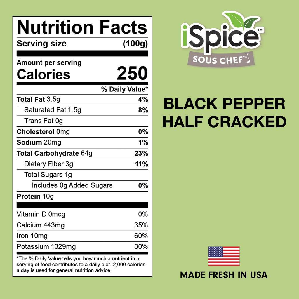 Black Pepper Half Cracked
