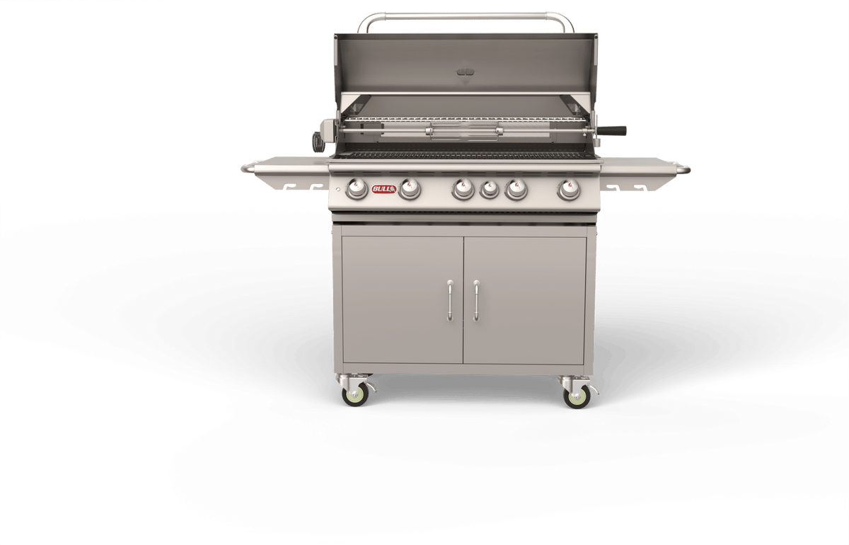 Bull Brahma 38-Inch 5-Burner Freestanding Gas Grill with Rear Infrared Burner