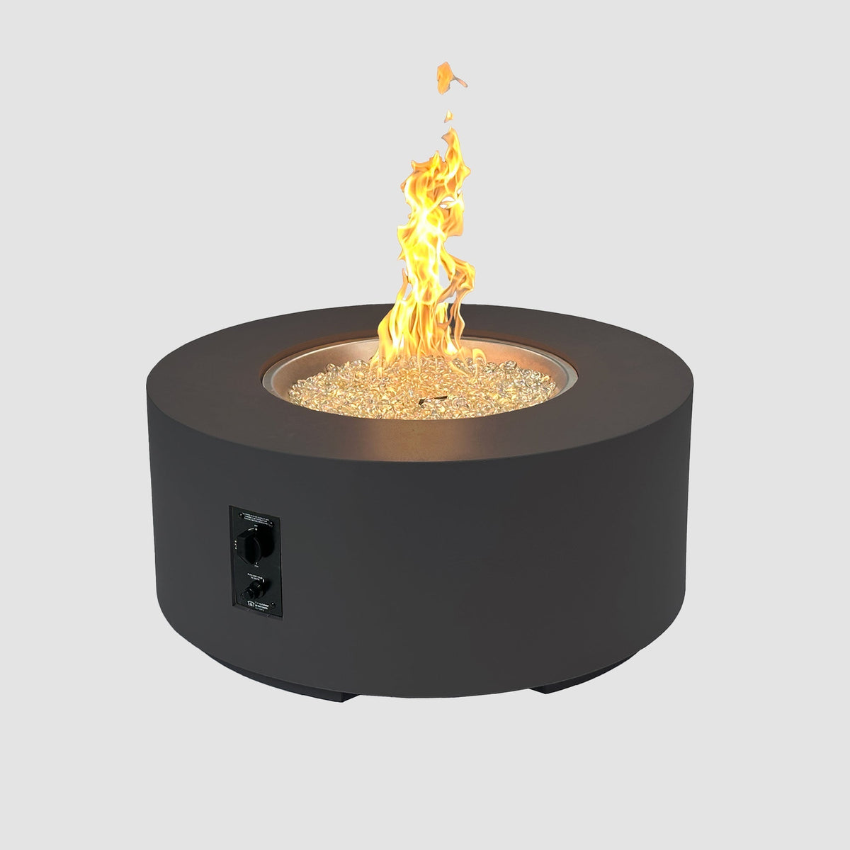 Cove Concrete Round Gas Fire Pit Table