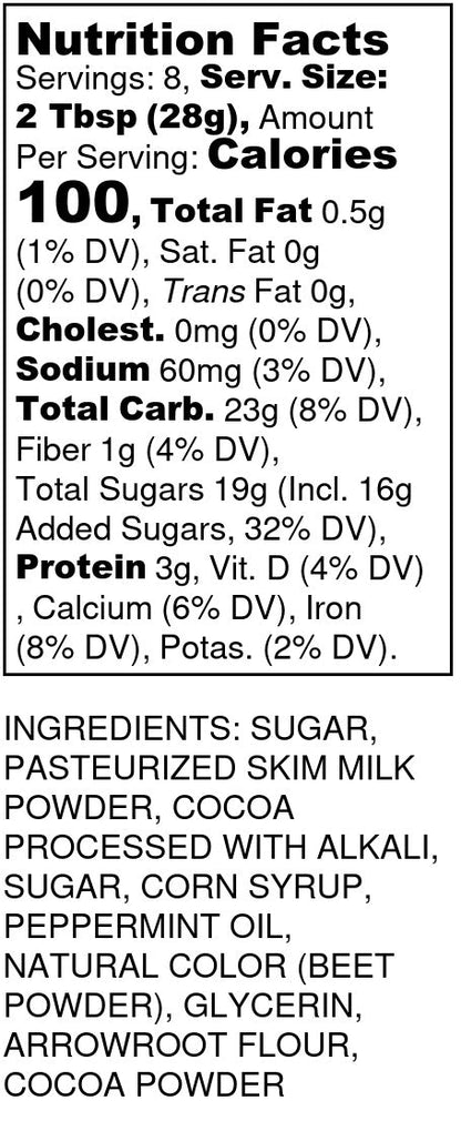 Dark Chocolate Peppermint Hot Cocoa Drink Mix