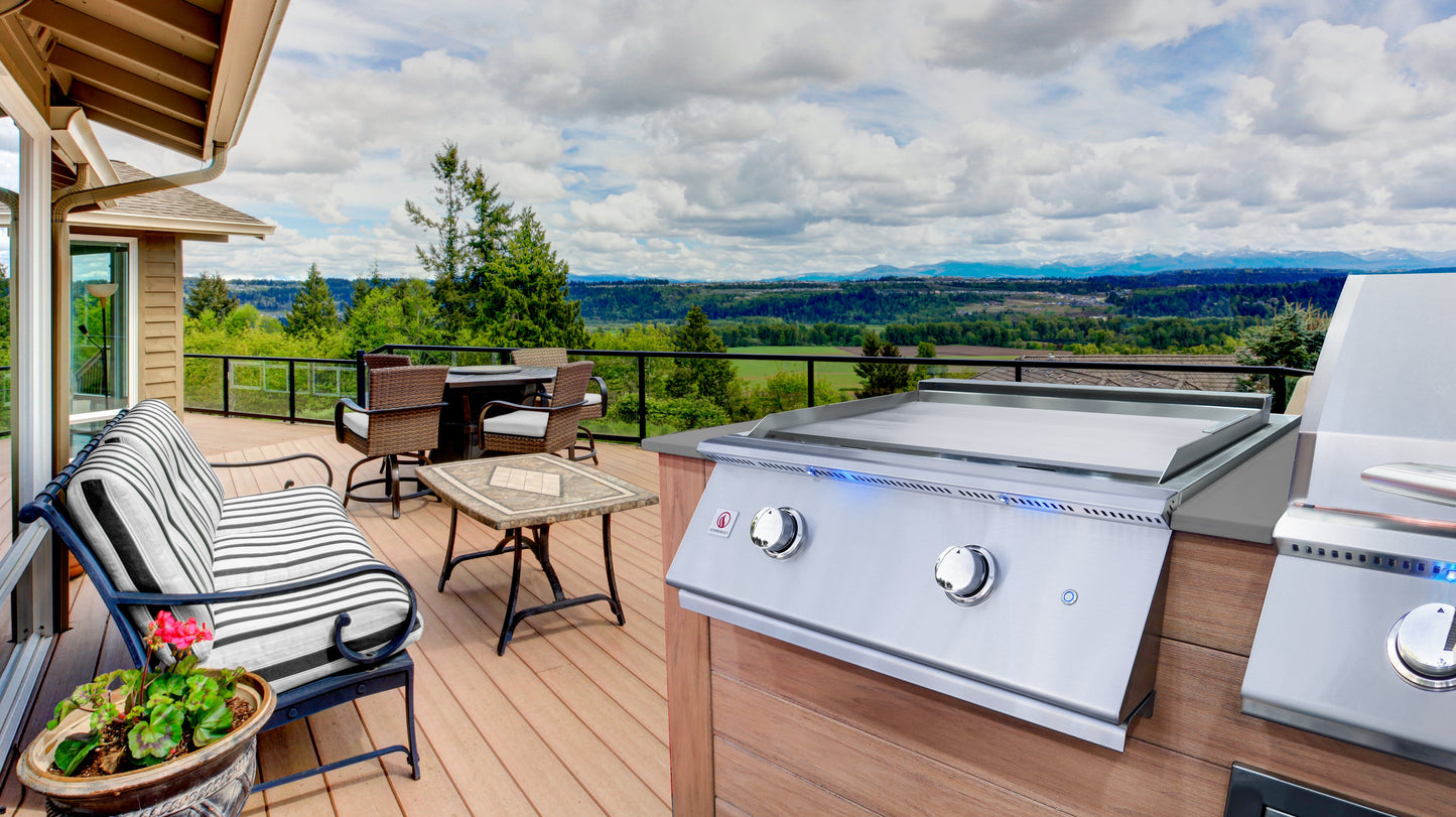 Summerset Pro Series 30-Inch Built-In Stainless Steel Griddle