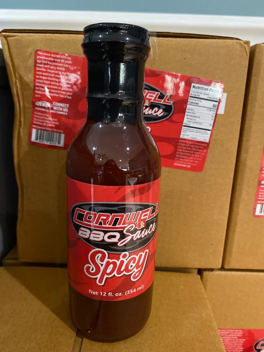 Case of Cornwell Spicy BBQ Sauce