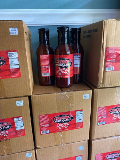 Case of Cornwell Spicy BBQ Sauce