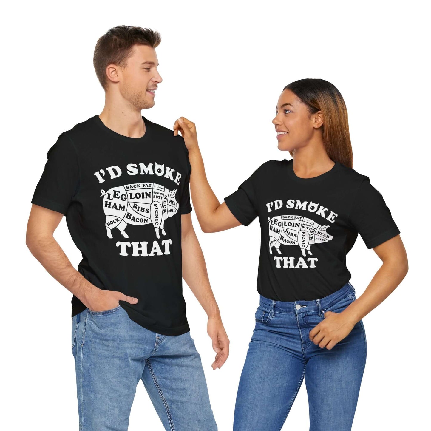 I'D SMOKE THAT PIG BBQ T-SHIRT