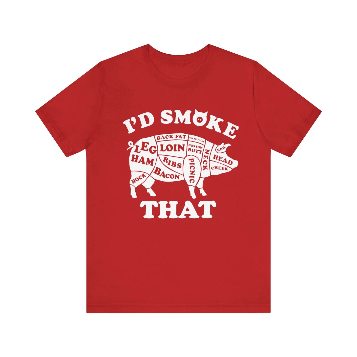 I'D SMOKE THAT PIG BBQ T-SHIRT
