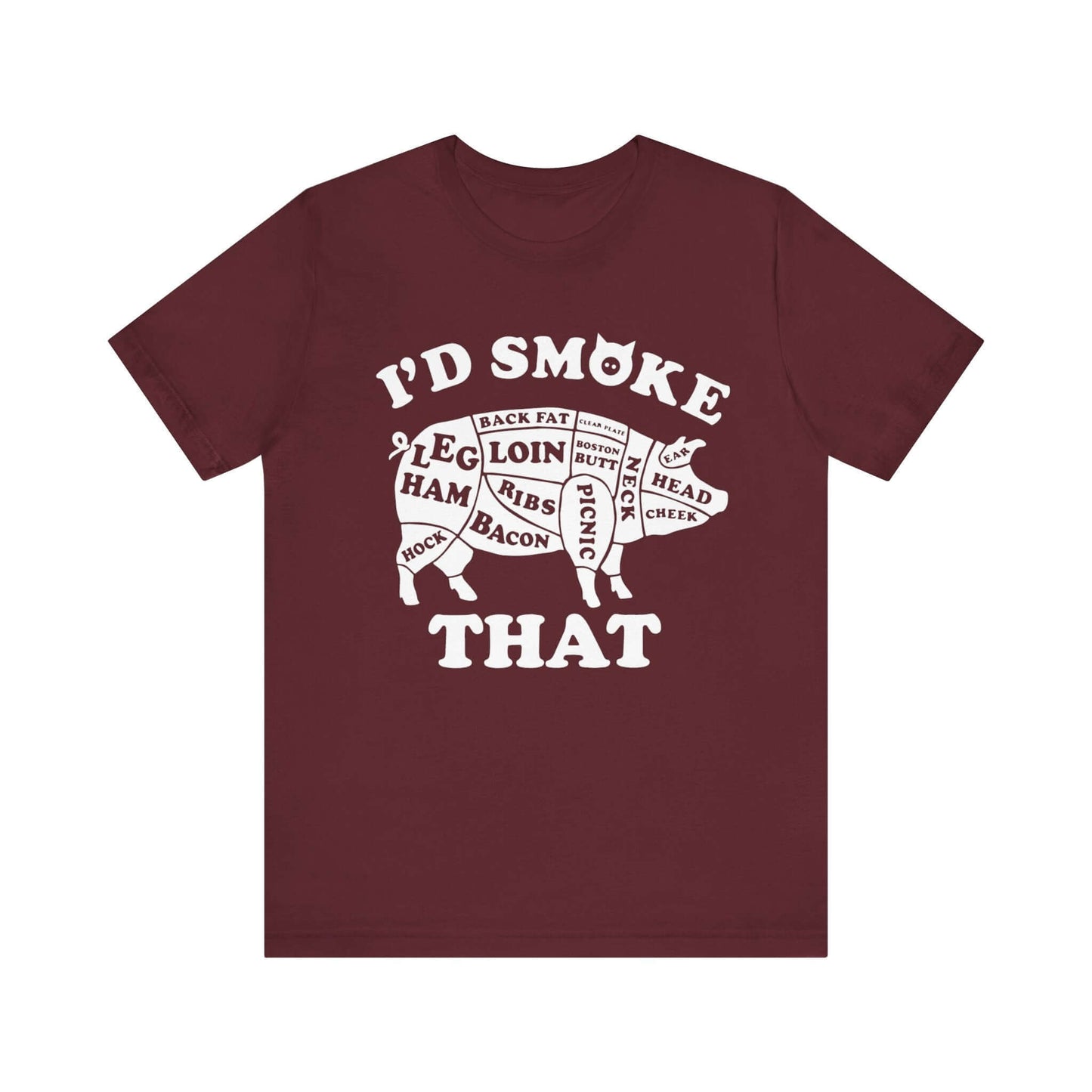 I'D SMOKE THAT PIG BBQ T-SHIRT