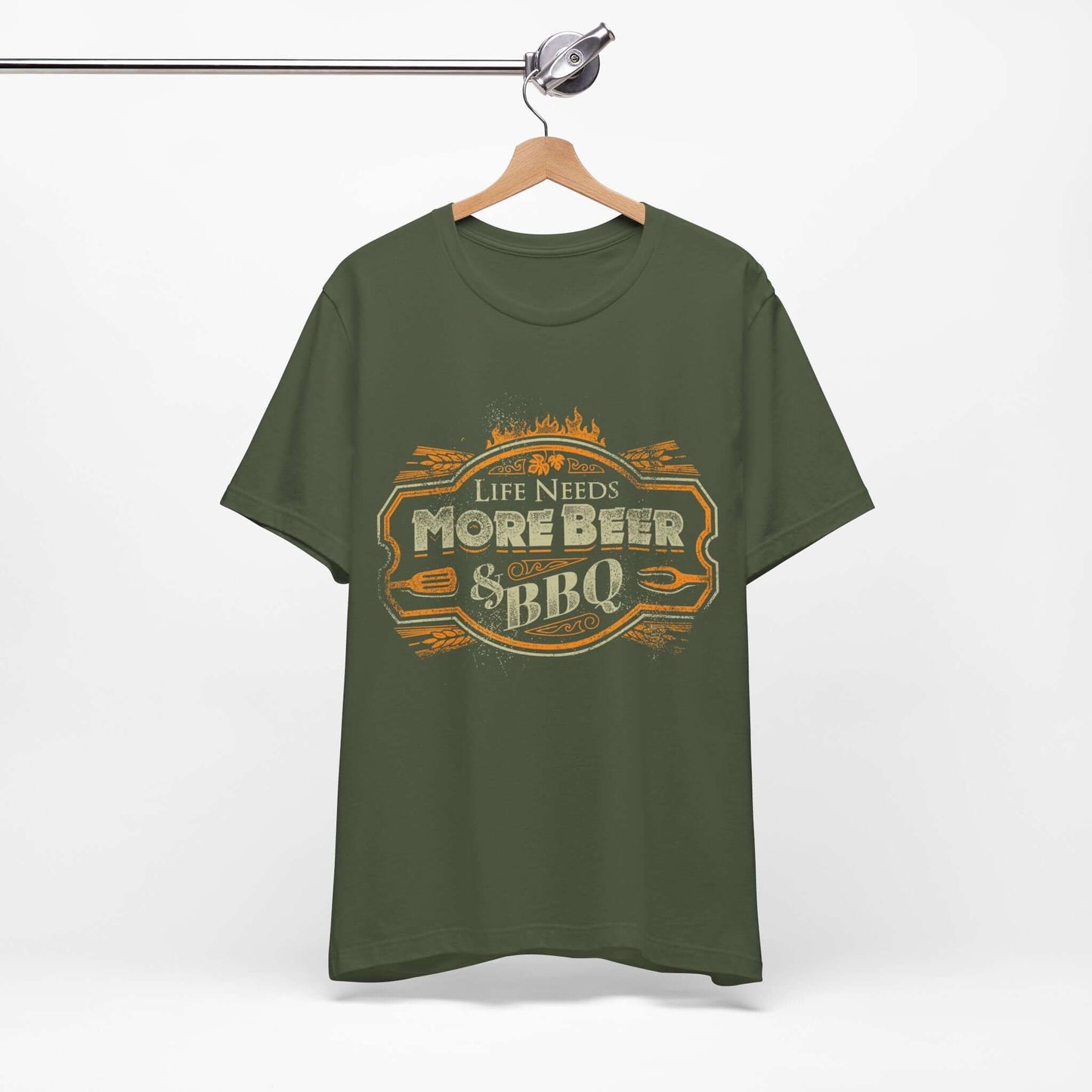 LIFE NEEDS MORE BEER & BBQ T-SHIRT