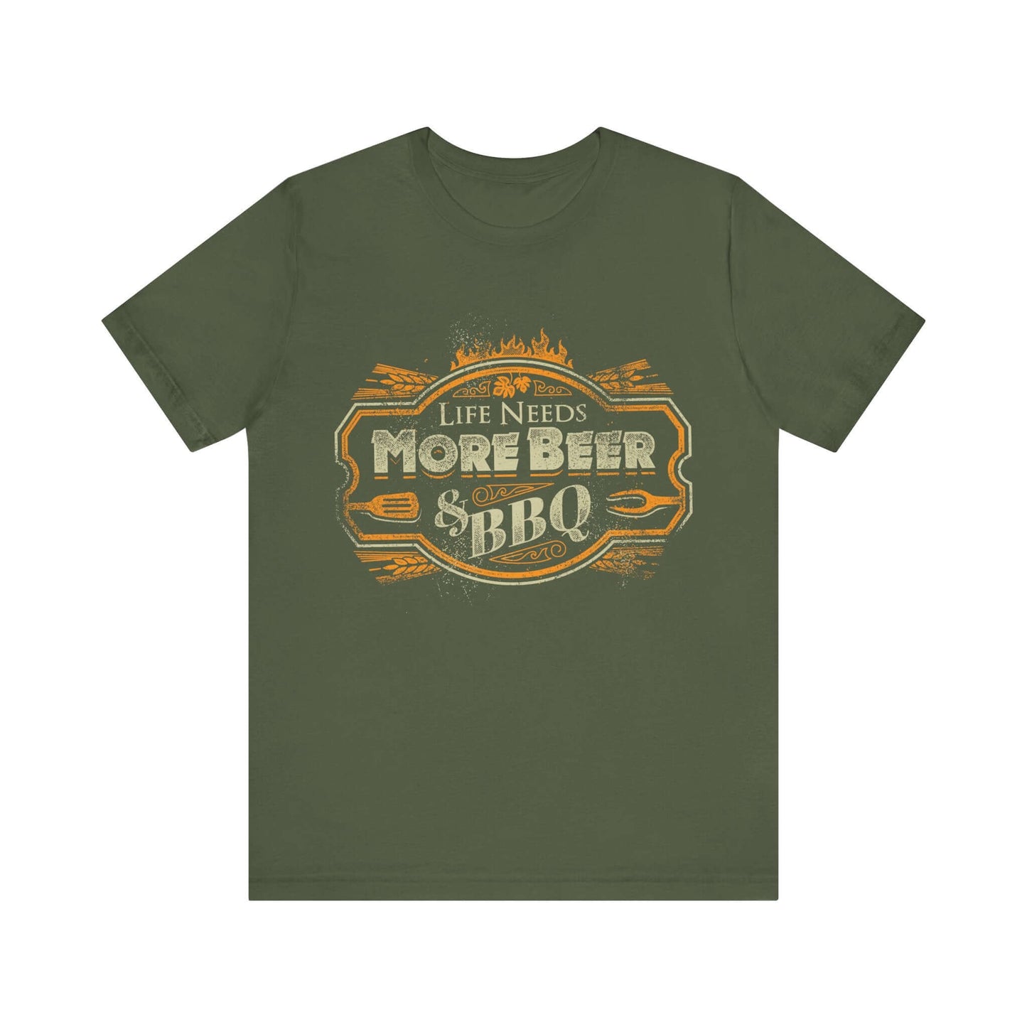 LIFE NEEDS MORE BEER & BBQ T-SHIRT