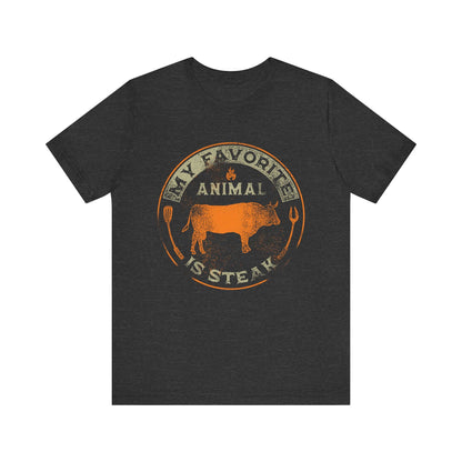 MY FAVORITE ANIMAL IS STEAK BBQ T-SHIRT