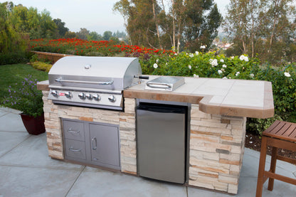 Bull Brahma 38-Inch 5-Burner Built-In Gas Grill With Rear Infrared Burner & Rotisserie Kit