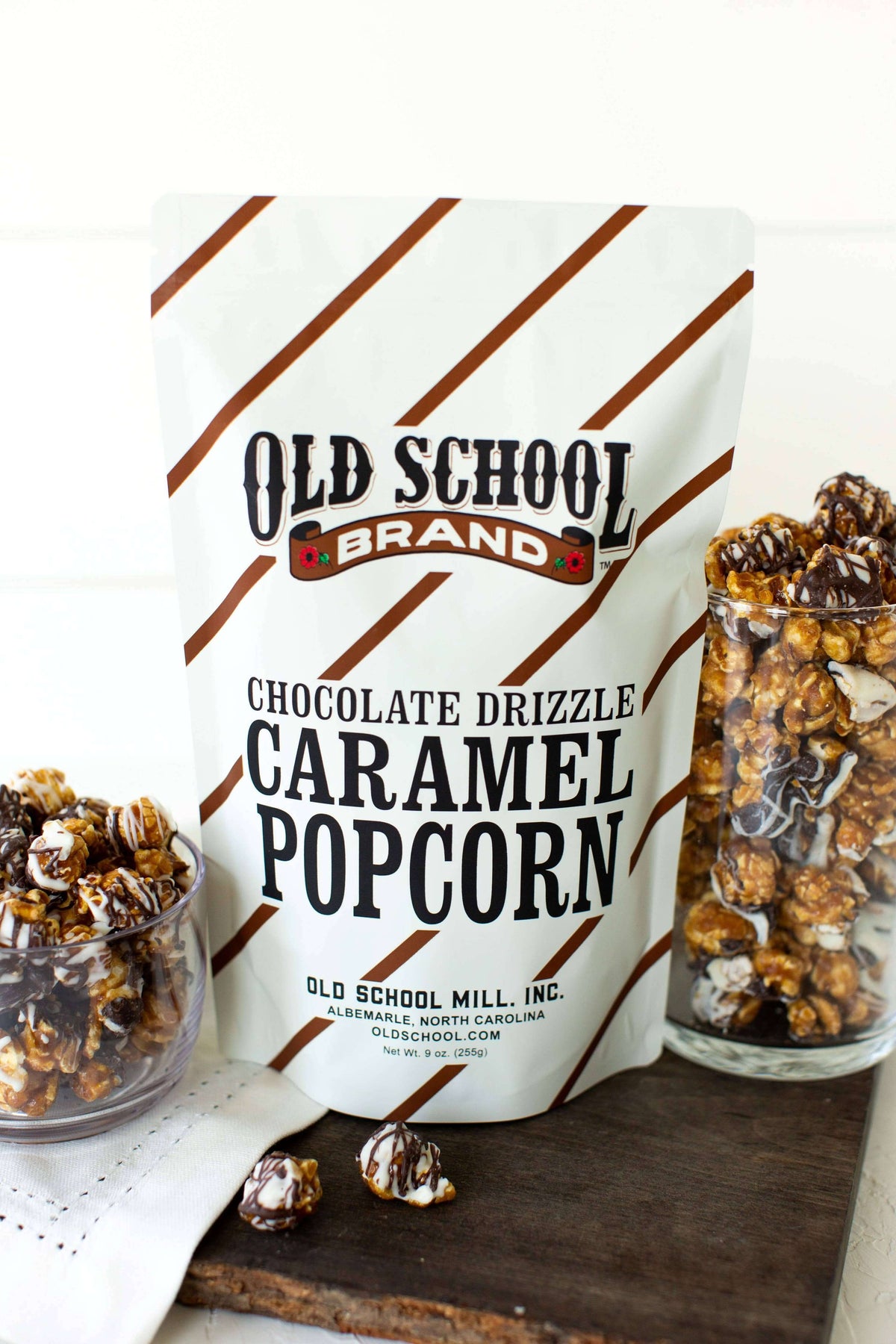 Old School Brand Chocolate Drizzle Caramel Popcorn