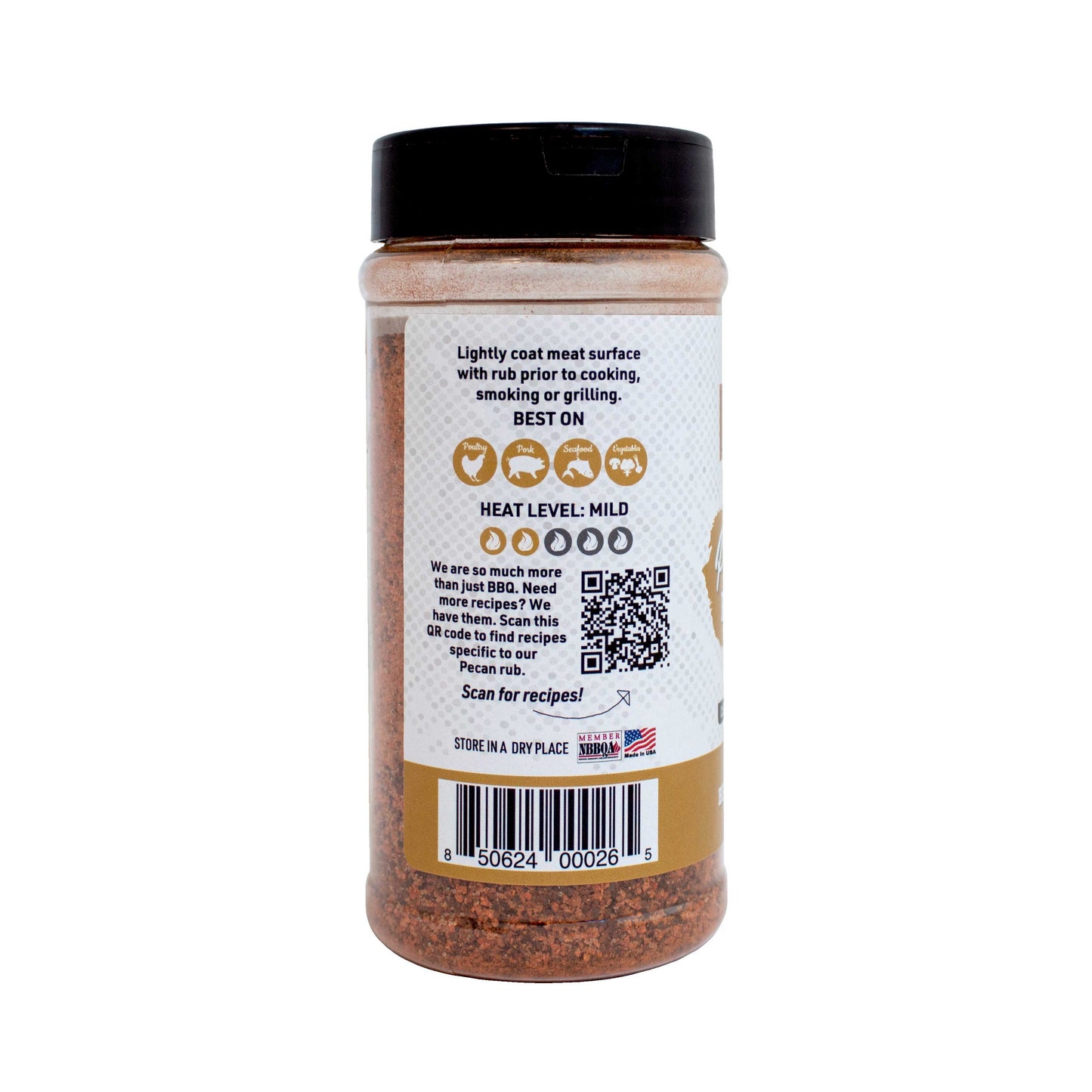 Pecan Natural Gluten Free BBQ Rub