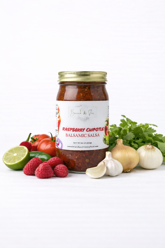 RASPBERRY CHIPOTLE BALSAMIC SALSA