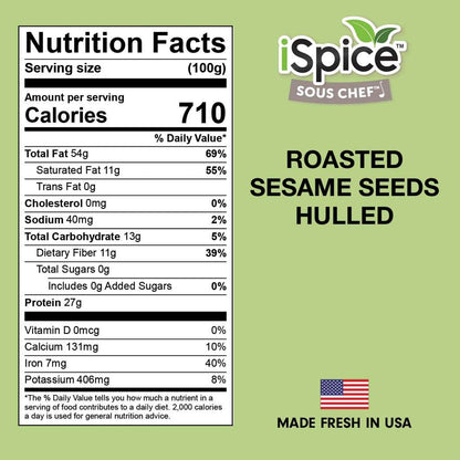 Roasted Sesame Seeds Hulled
