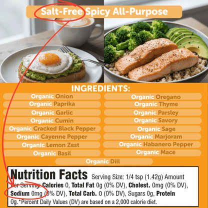 Organic Salt-Free Spicy All-Purpose Seasoning