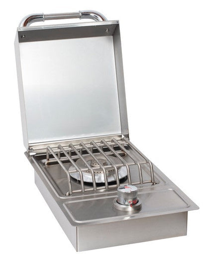 Bull Single Stainless Steel Sideburner with Stainless Steel Lid