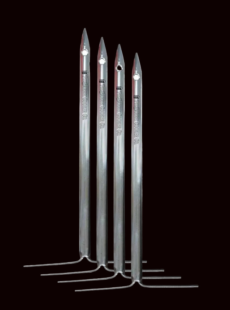 Stainless Steel 10" Hanging Skewers (4-Pack)