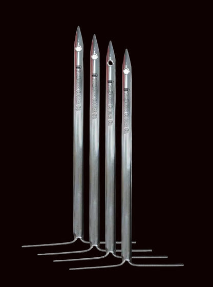 Stainless Steel 10" Hanging Skewers (4-Pack)