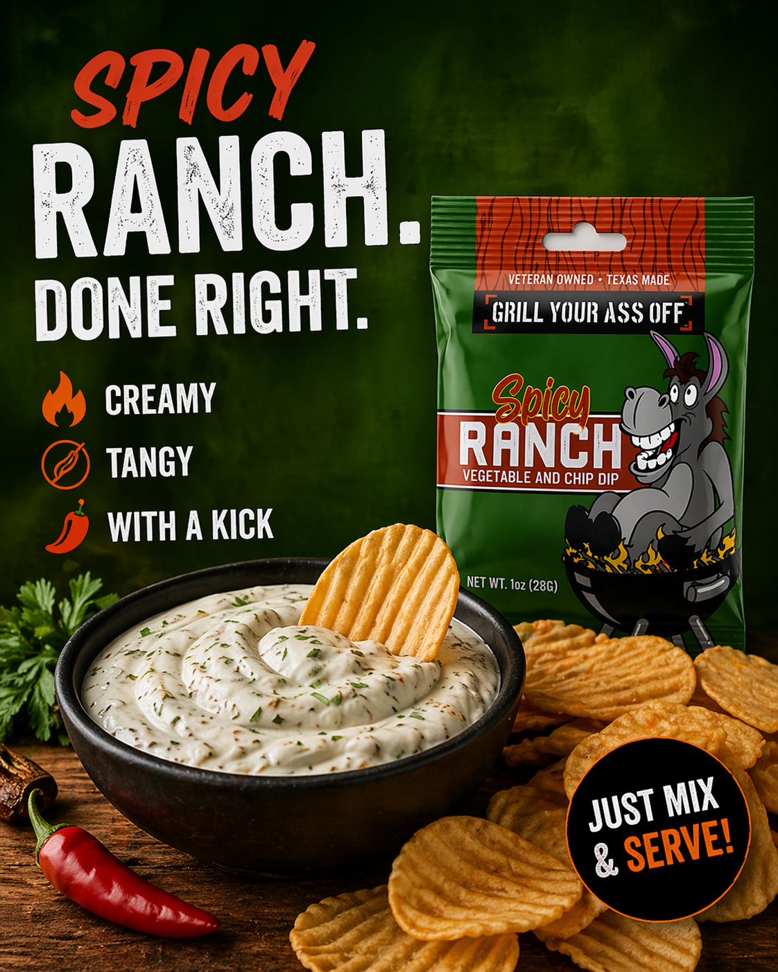 Spicy Ranch Dip Mix